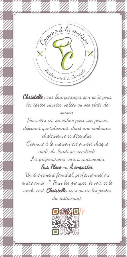 C'comme à la maison — carte page 1