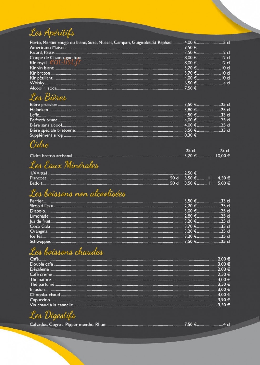 Le phare — carte page 1