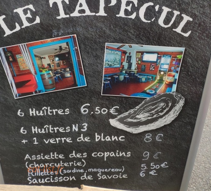 Le Tapecul — carte page 1