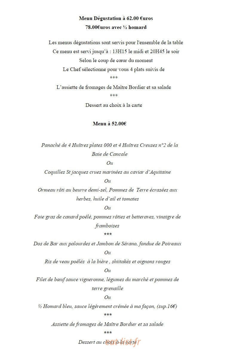 Restaurant Côté Mer — carte page 7