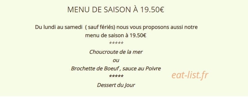 La Terrasse — carte page 1