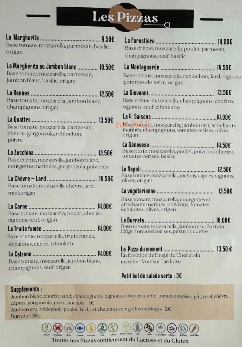 Les Petits Pâtons — carte page 2