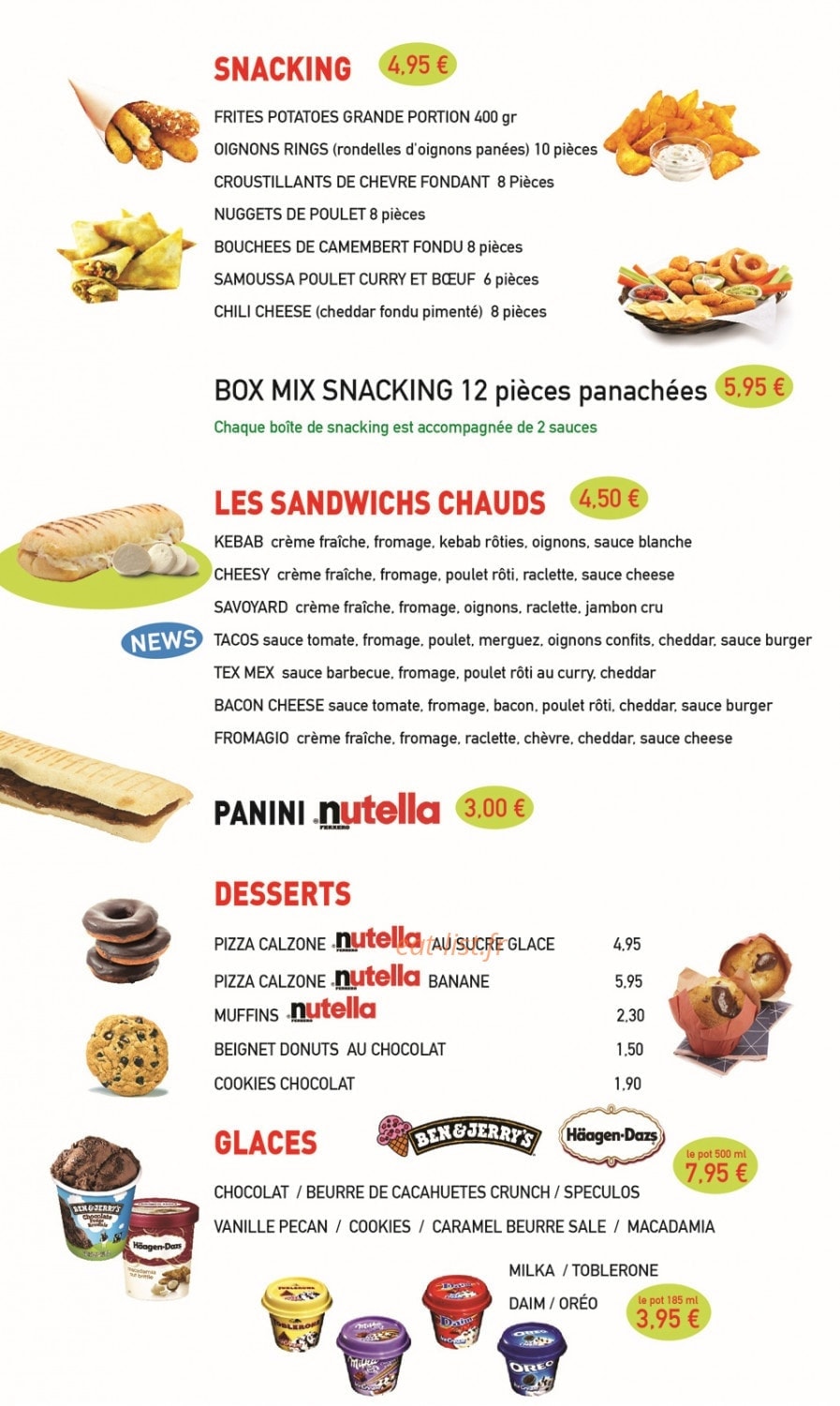 Pizza'in — carte page 2