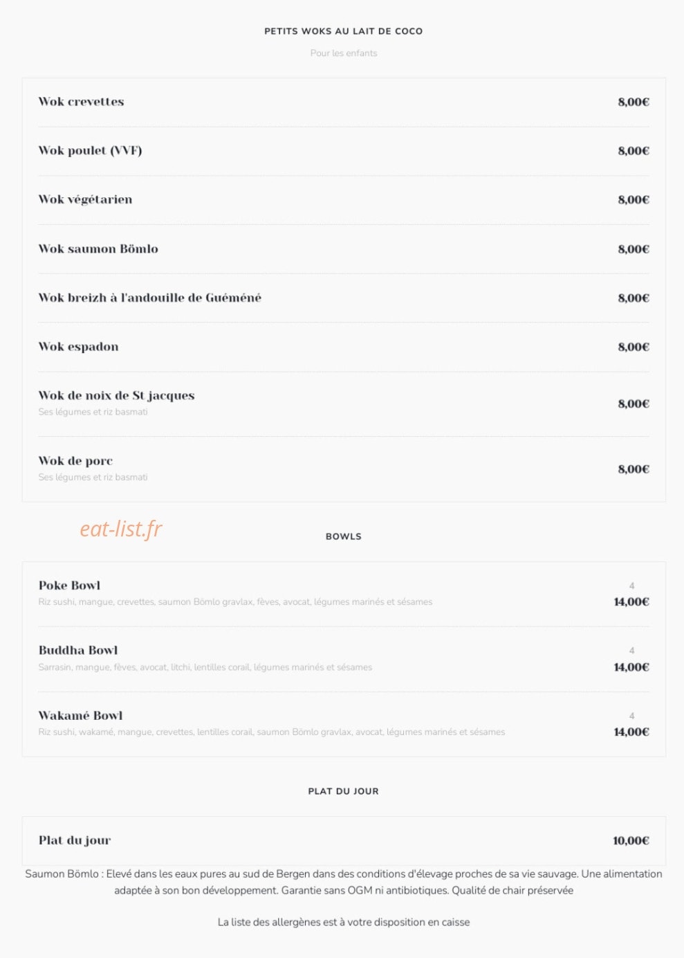 Wok' n Breizh — carte page 3