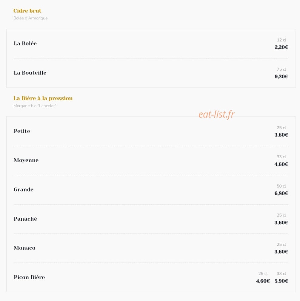 Wok' n Breizh — carte page 6