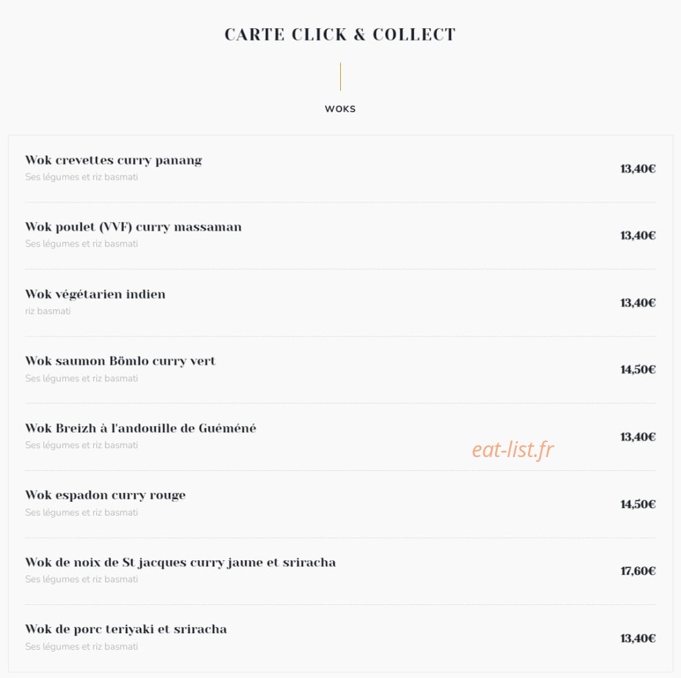 Wok' n Breizh — carte page 2