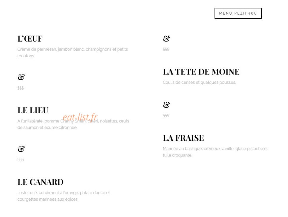 Le Relais de la Rance — carte page 4