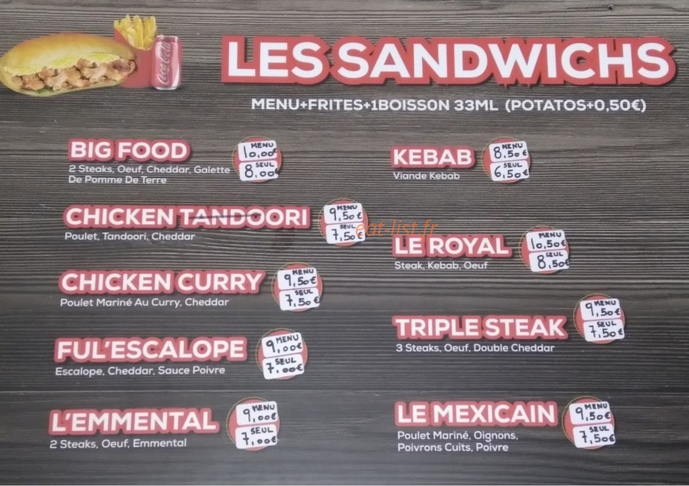 Food à Méen — carte page 2