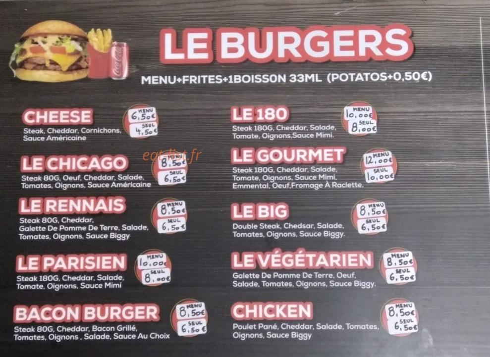 Food à Méen — carte page 1