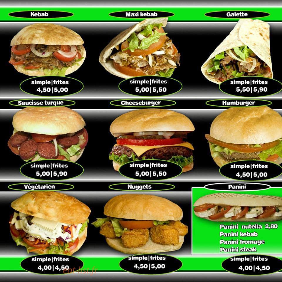 Antalya Kebab — carte page 1