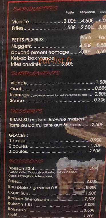 Kebab bara — carte page 2