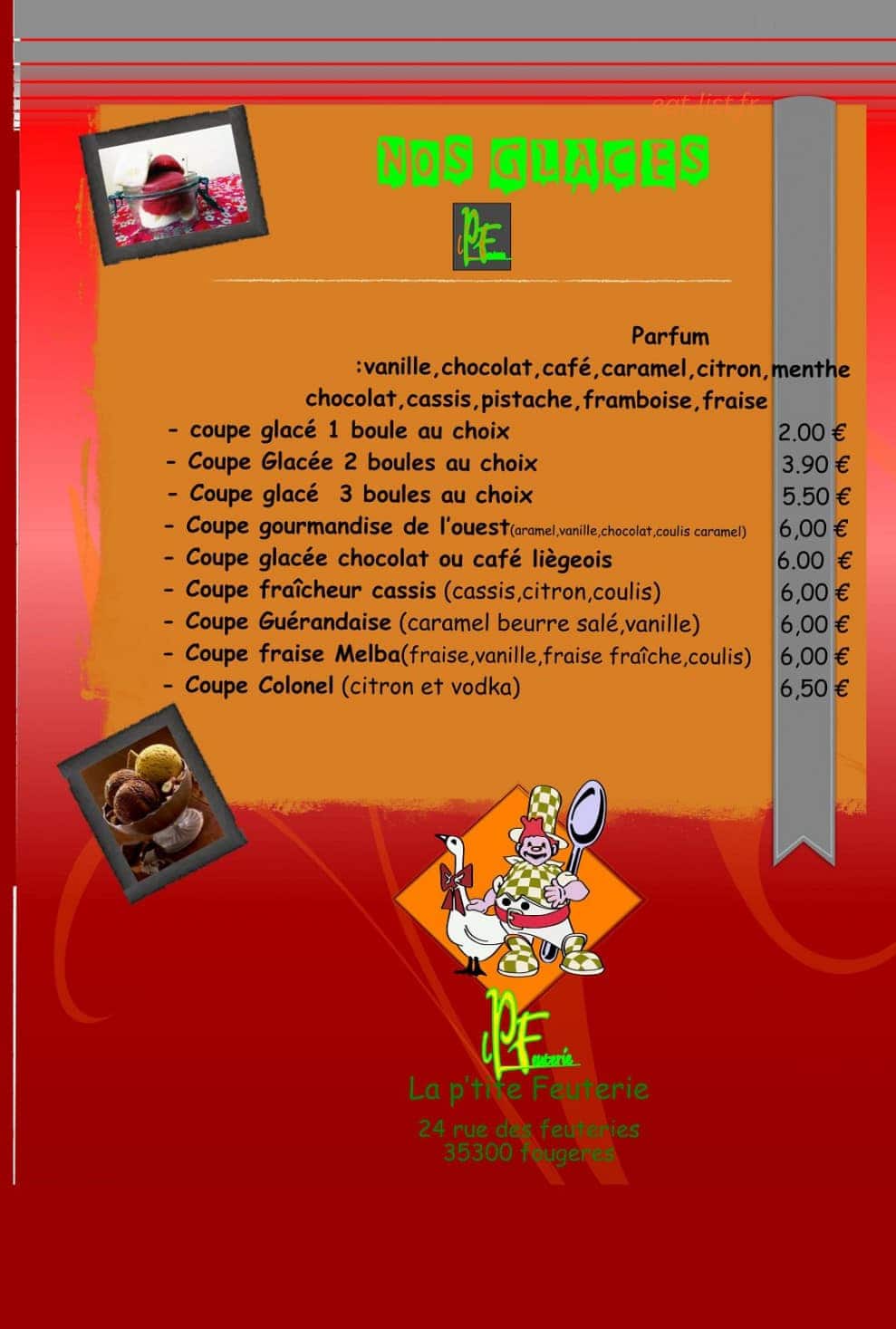 La p'tite feuterie — carte page 5