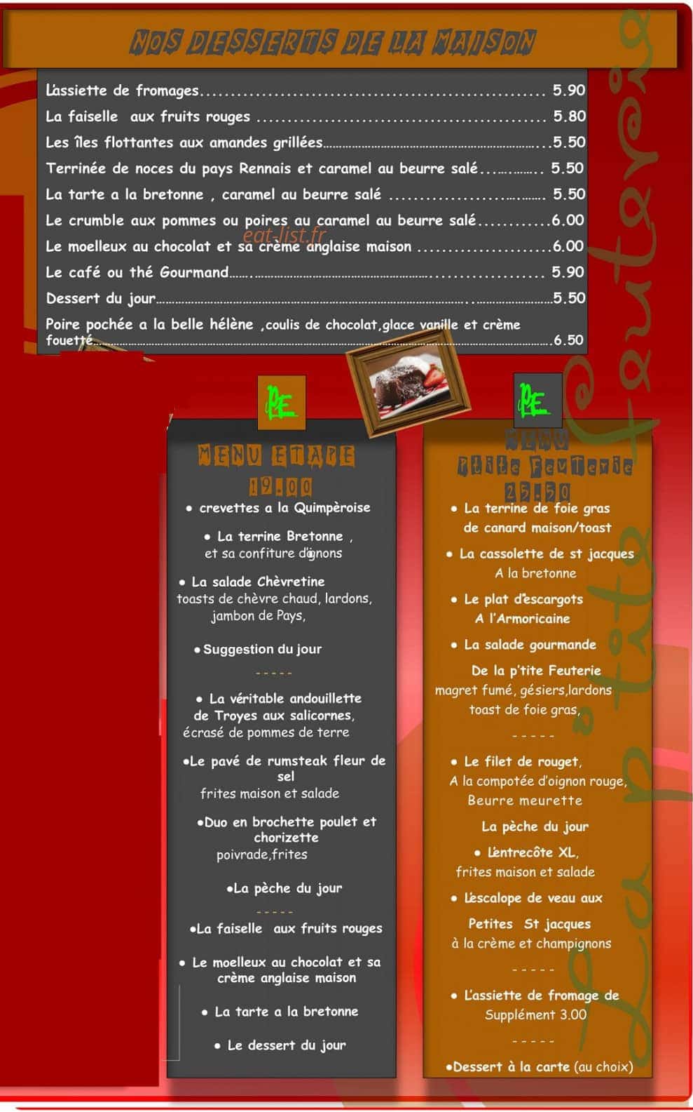 La p'tite feuterie — carte page 4