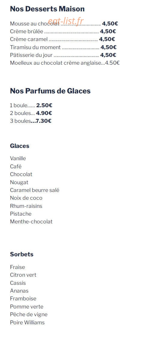Le Glacier — carte page 5