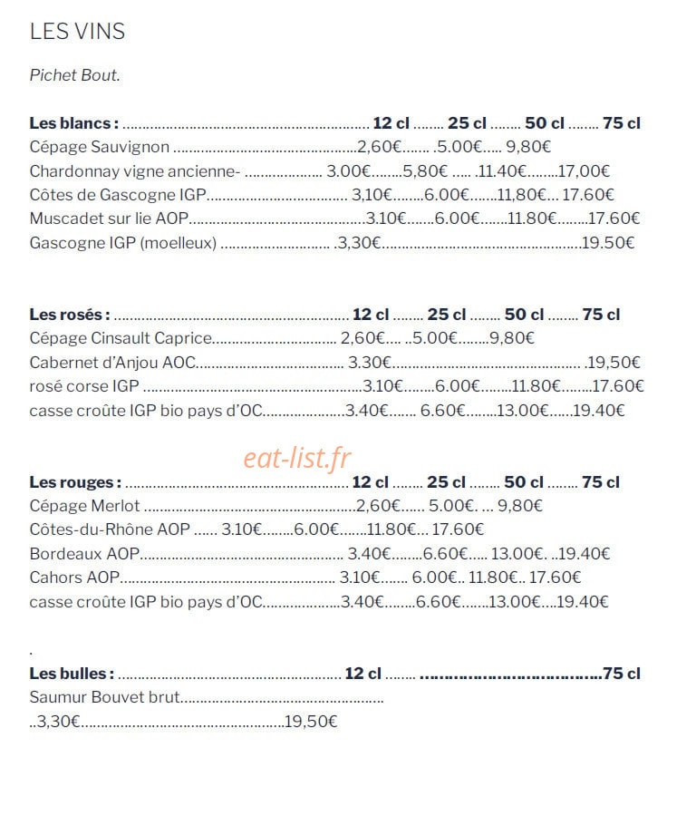 Le Glacier — carte page 9
