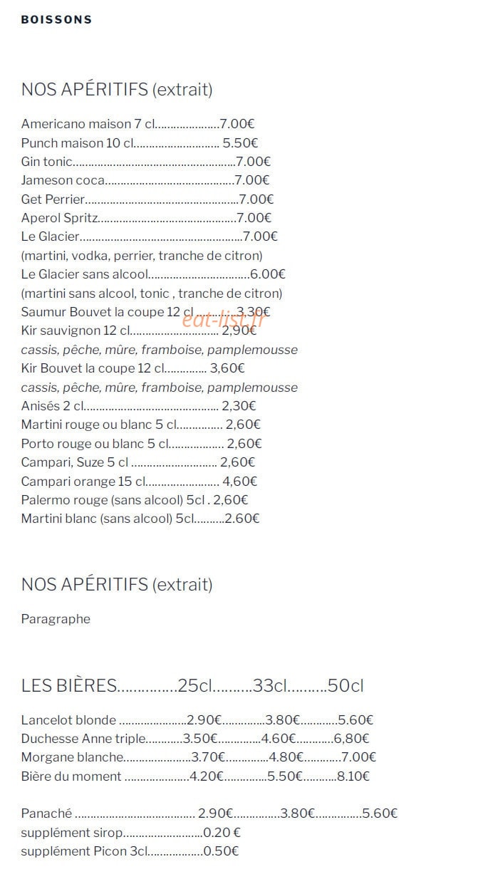 Le Glacier — carte page 6