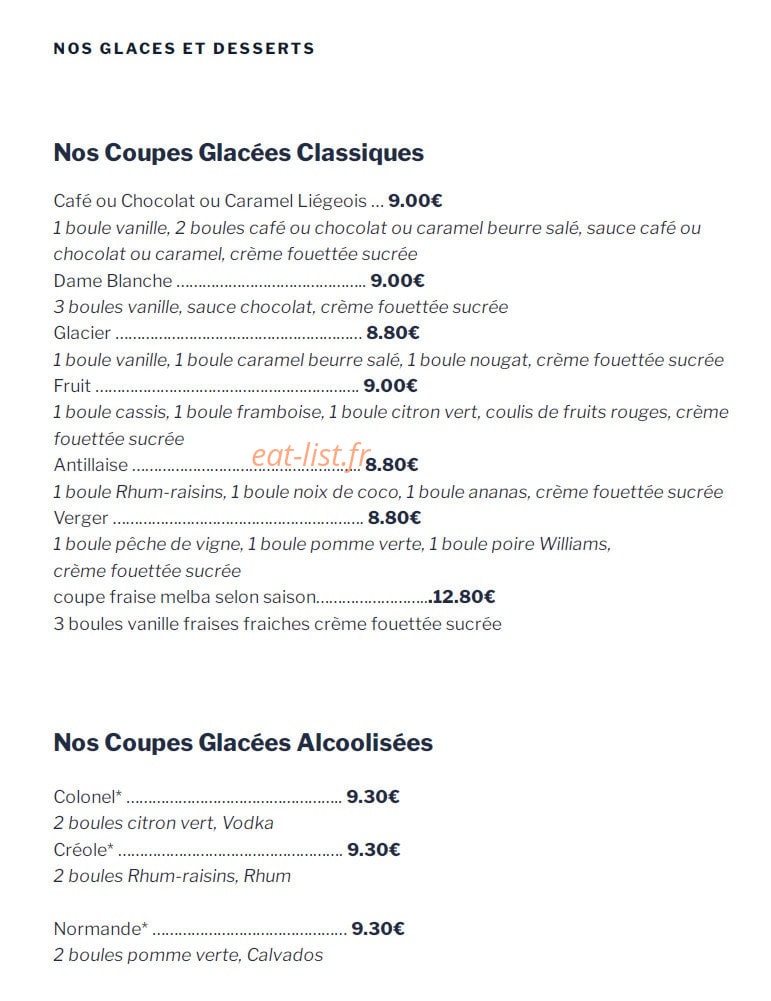 Le Glacier — carte page 4