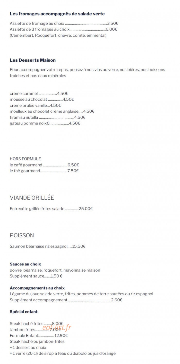 Le Glacier — carte page 2