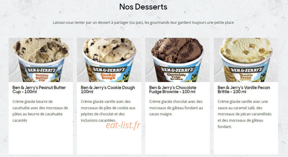 Pizza Hut — carte page 6