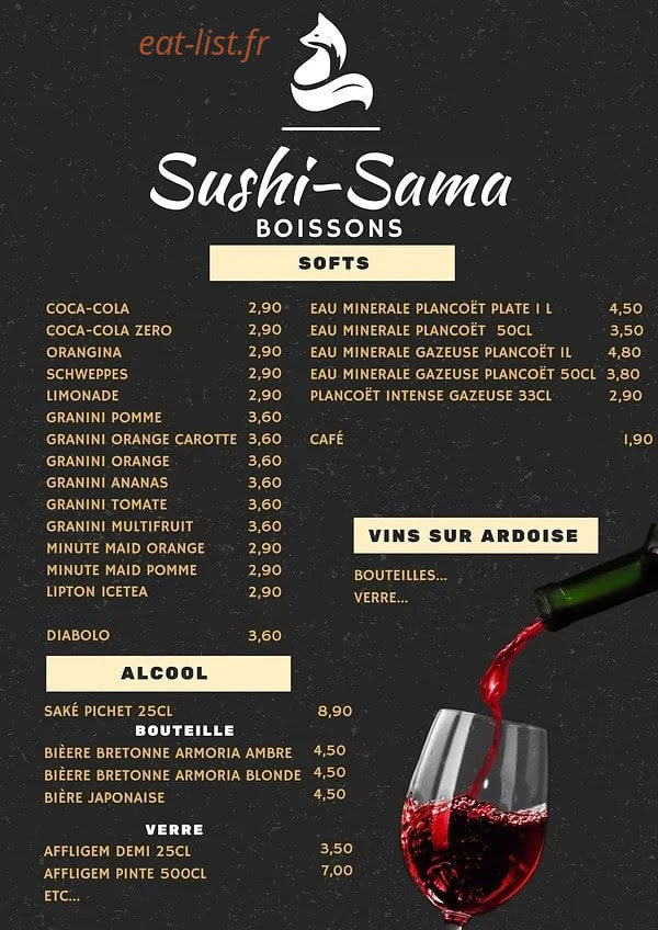 Sushi-Sama — carte page 15