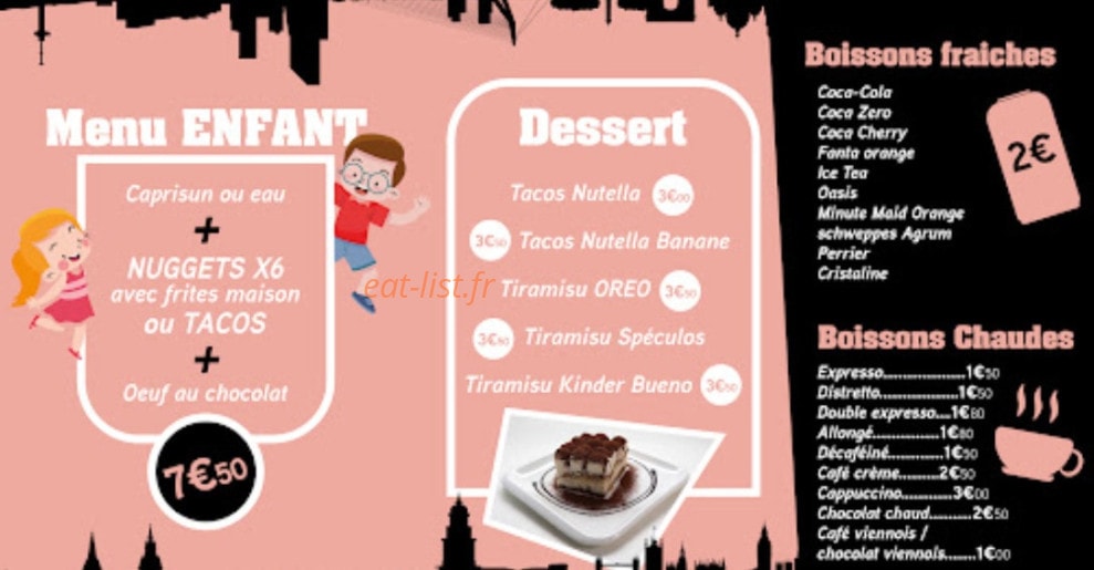 Voyage tacos — carte page 3
