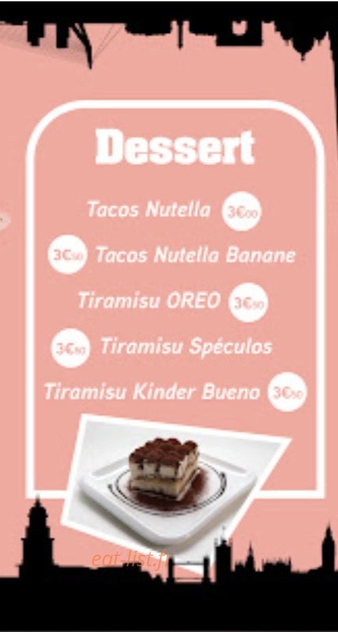 Voyage tacos — carte page 5