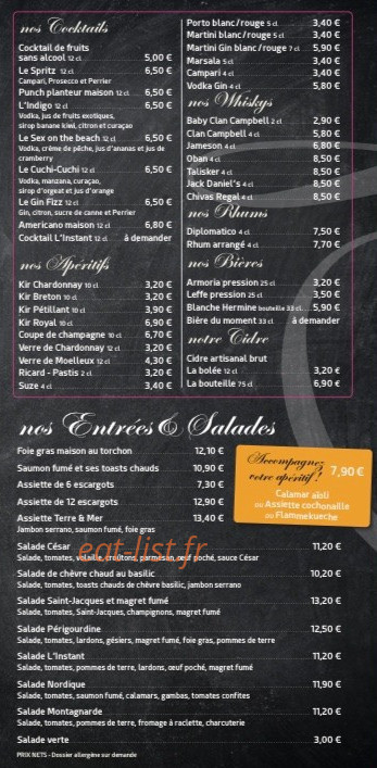 L'instant. — carte page 6