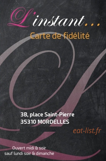 L'instant. — carte page 1