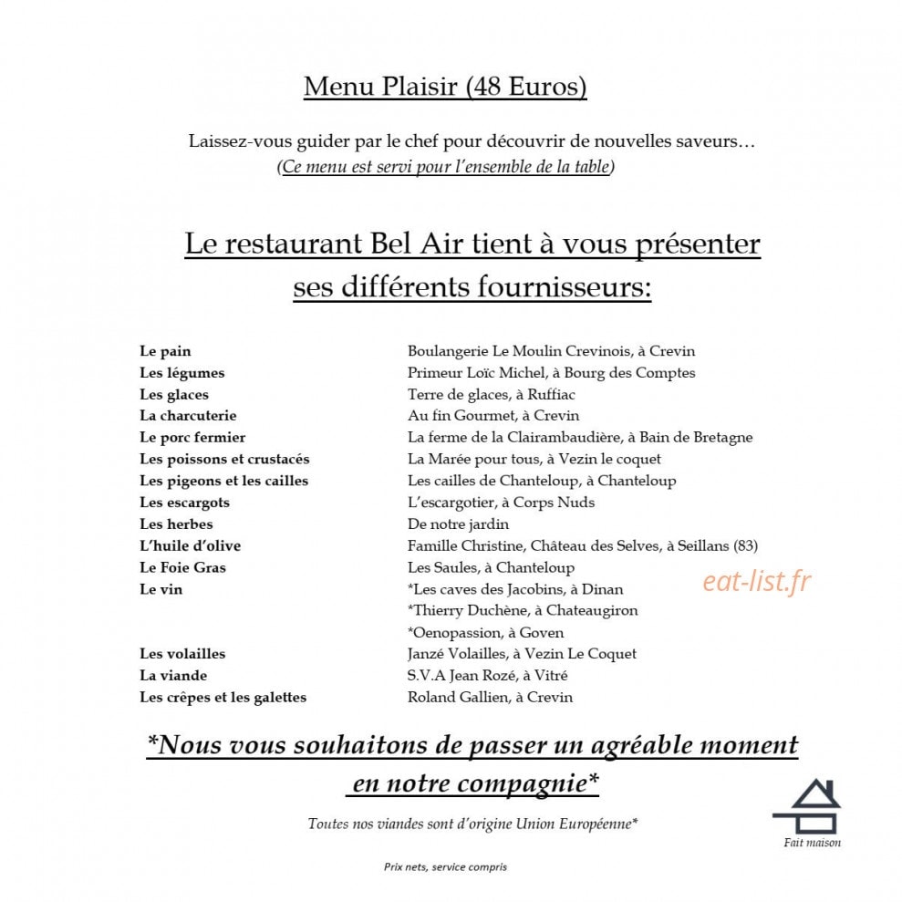 Bel Air — carte page 4