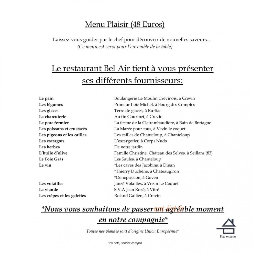 Bel Air — carte page 4