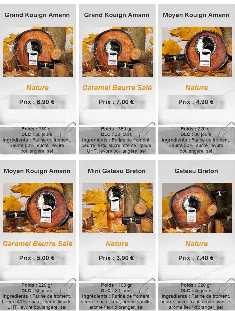 Creperie Le Guen — carte page 5