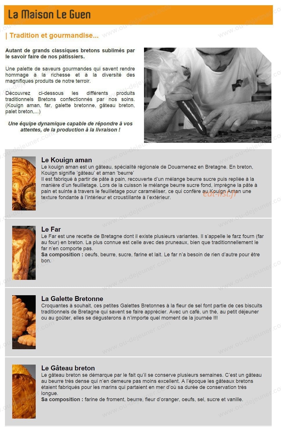 Creperie Le Guen — carte page 2