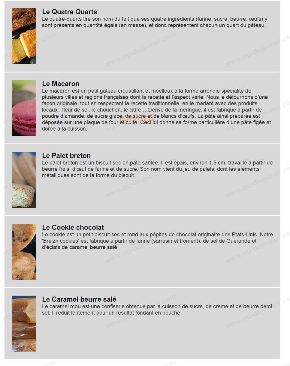 Creperie Le Guen — carte page 3