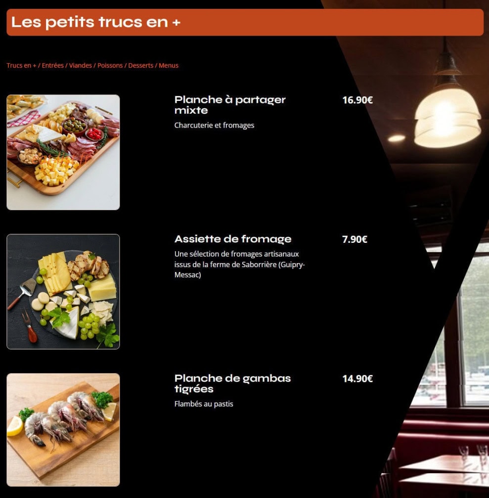 L'Atelier — carte page 1