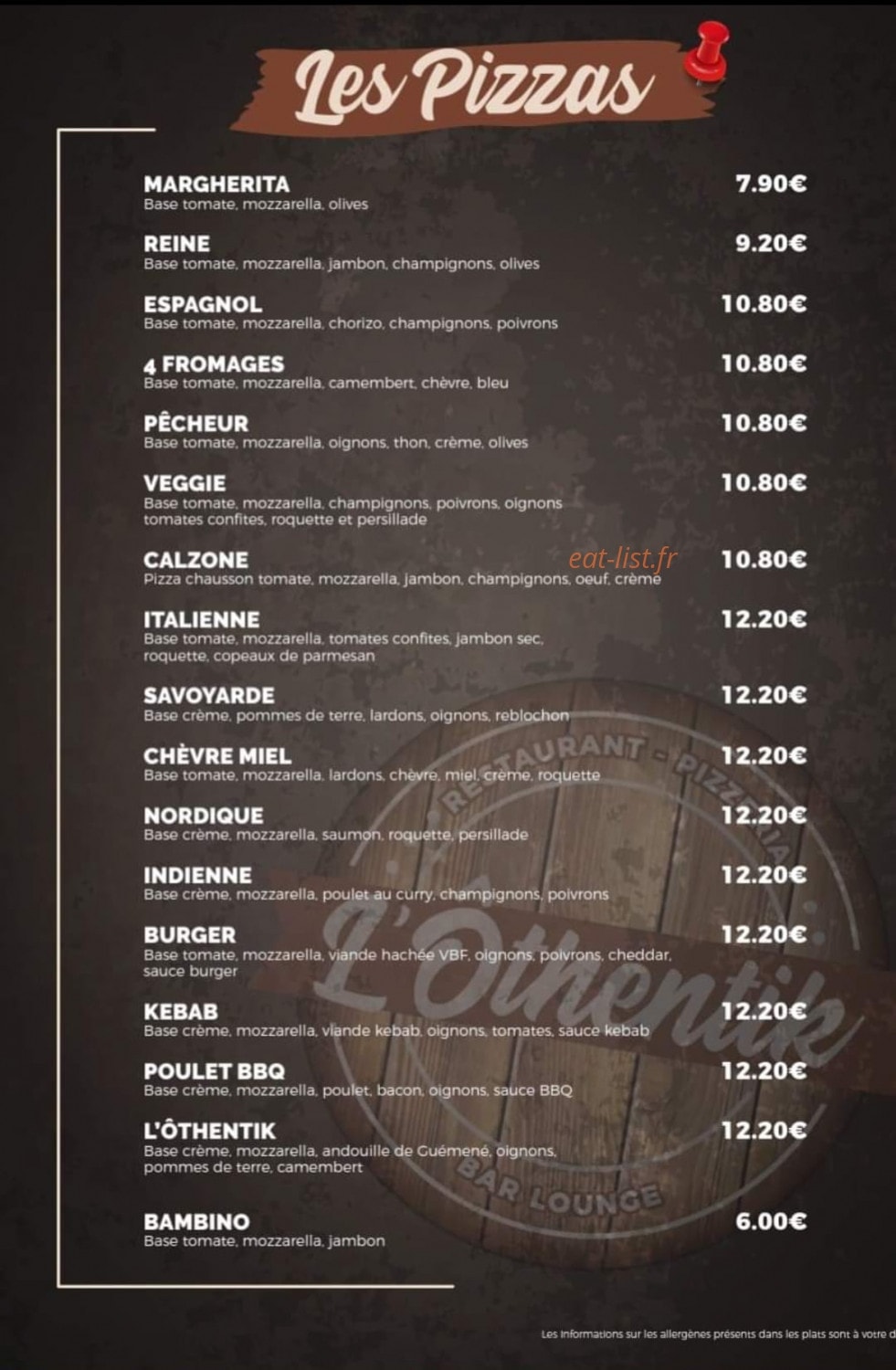 L'ôthentik — carte page 1