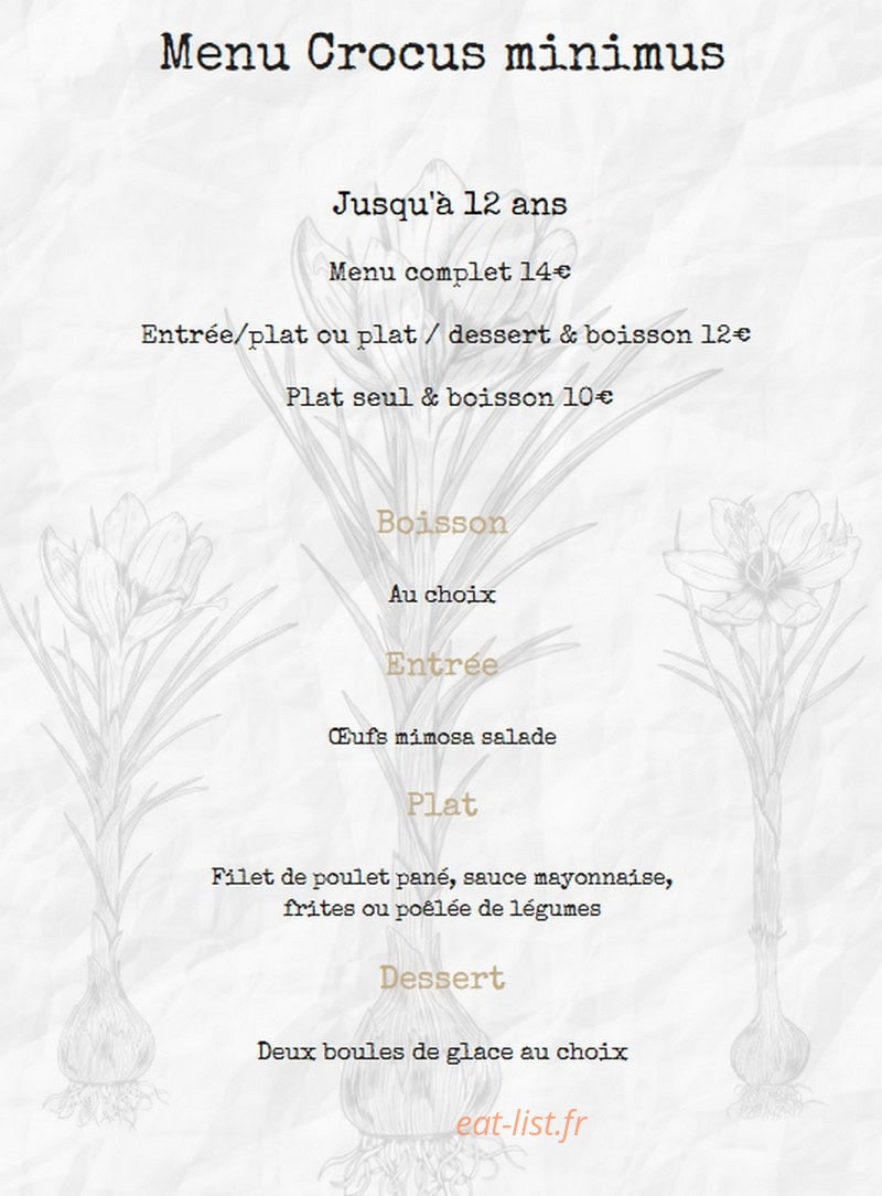 Le Petit Crocus — carte page 3