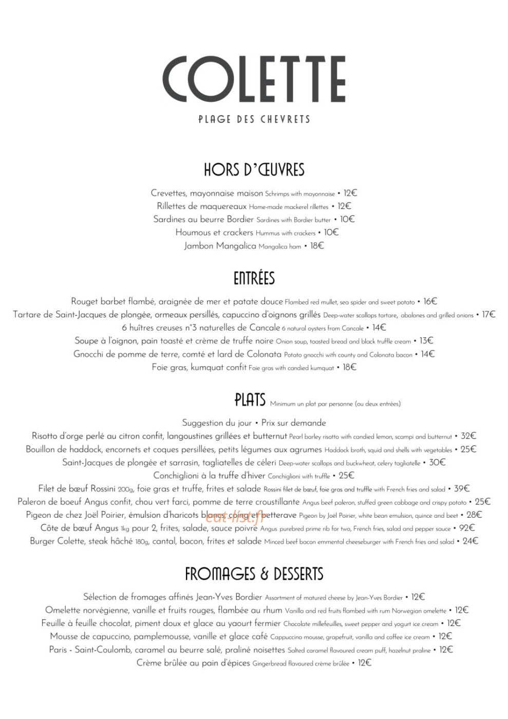 Colette — carte page 1