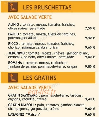 Pizzeria l'Escondida — carte page 8