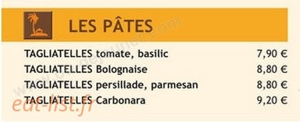 Pizzeria l'Escondida — carte page 7
