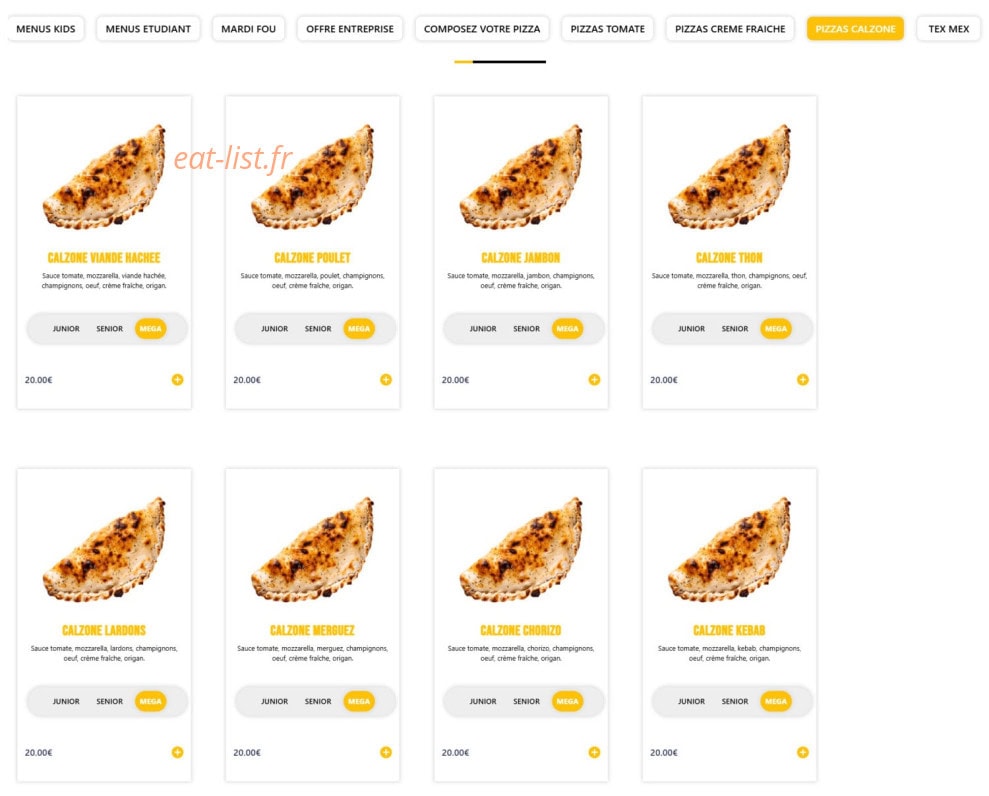 Ferté Pizza — carte page 5