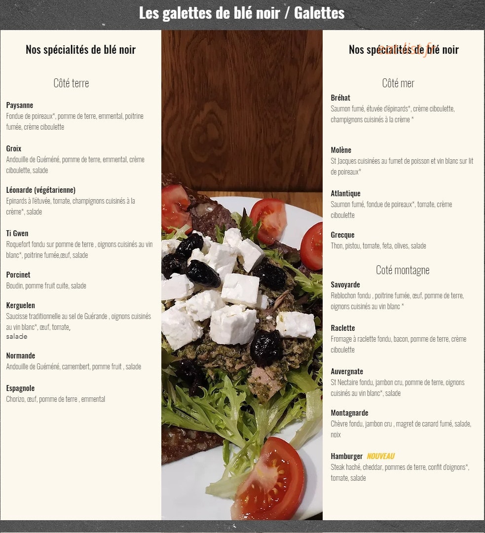 La Table Saint Eloi — carte page 5