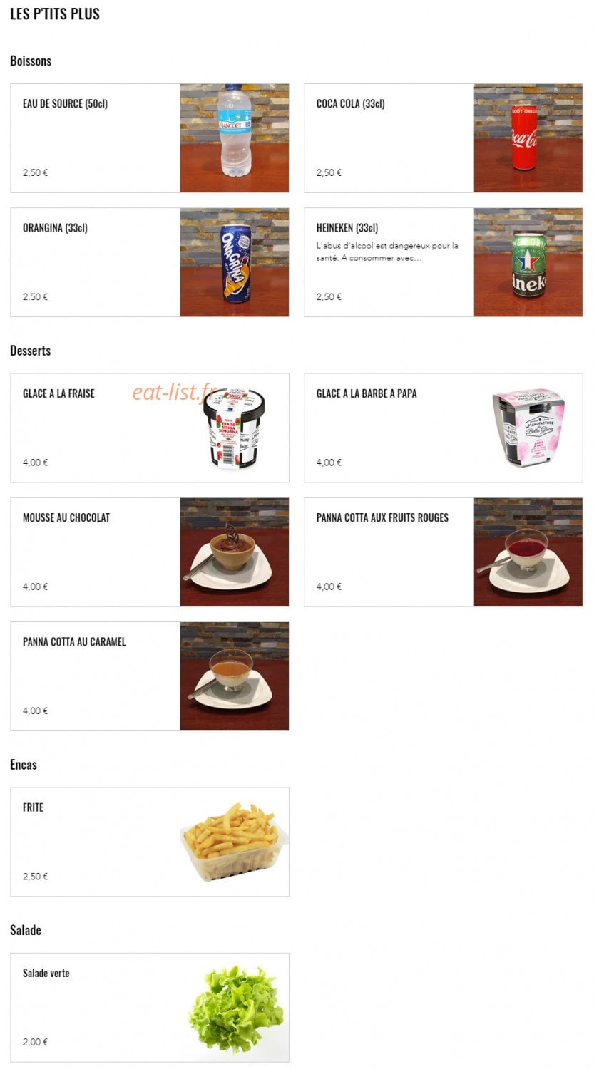 La Table Saint Eloi — carte page 4