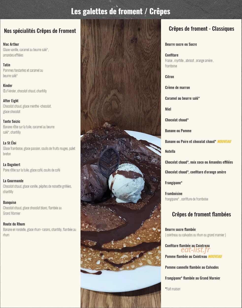 La Table Saint Eloi — carte page 7