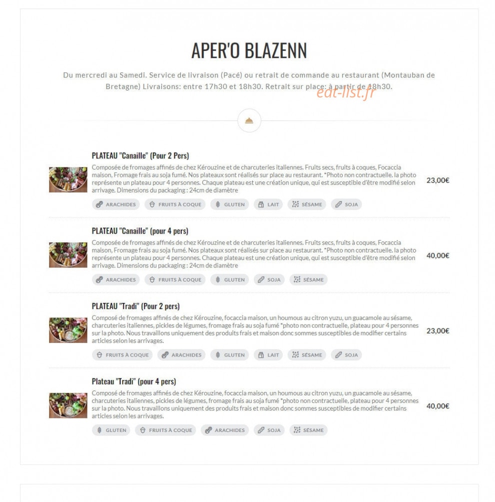 O Blazenn — carte page 2
