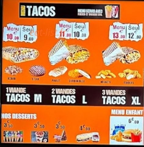 Au Bon Kebab — carte page 5