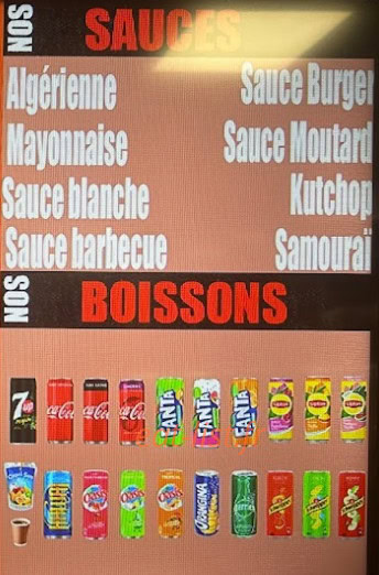 Au Bon Kebab — carte page 2