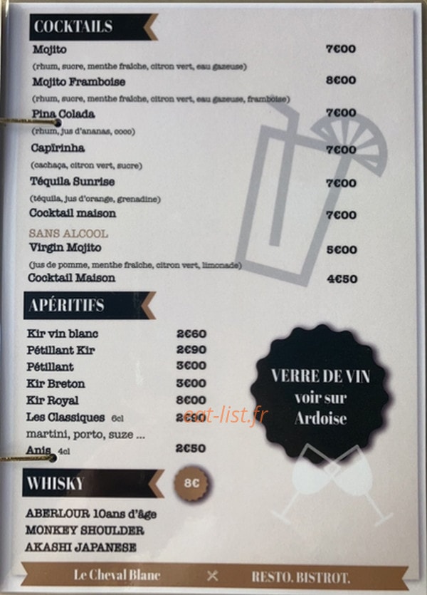 Bistrot Le CB — carte page 3