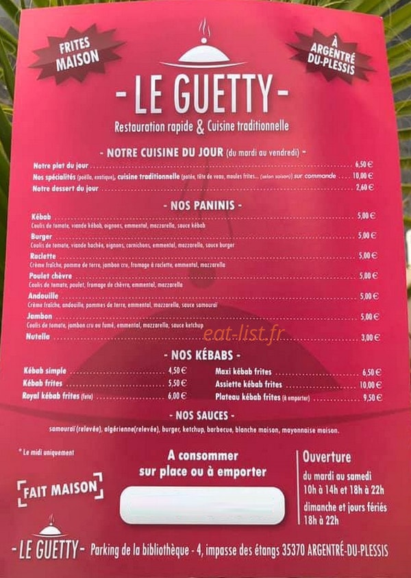 Le Guetty — carte page 1