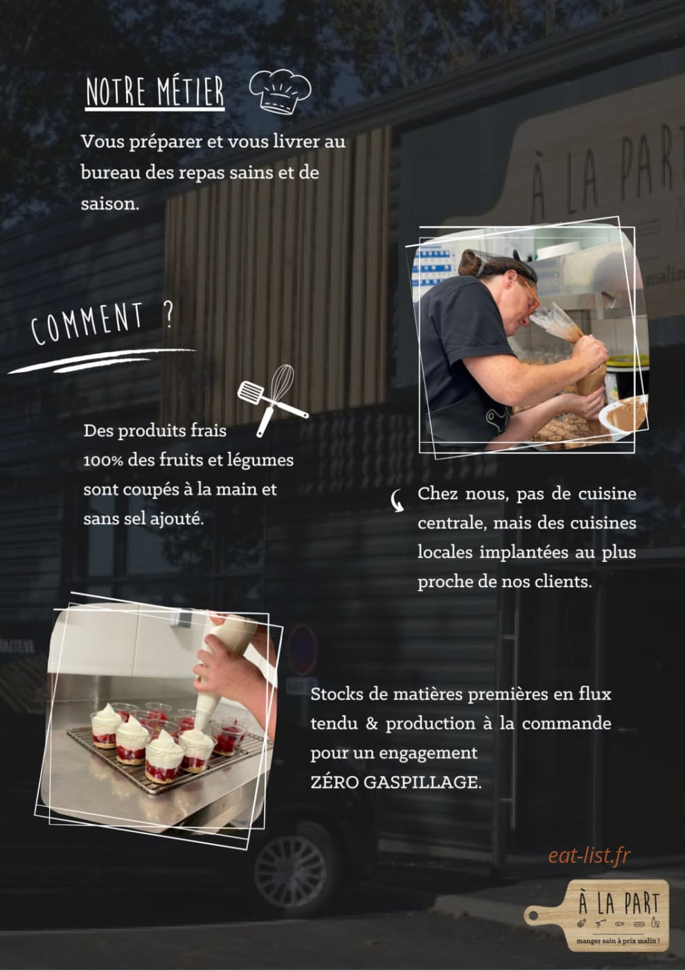 À La Part — carte page 14