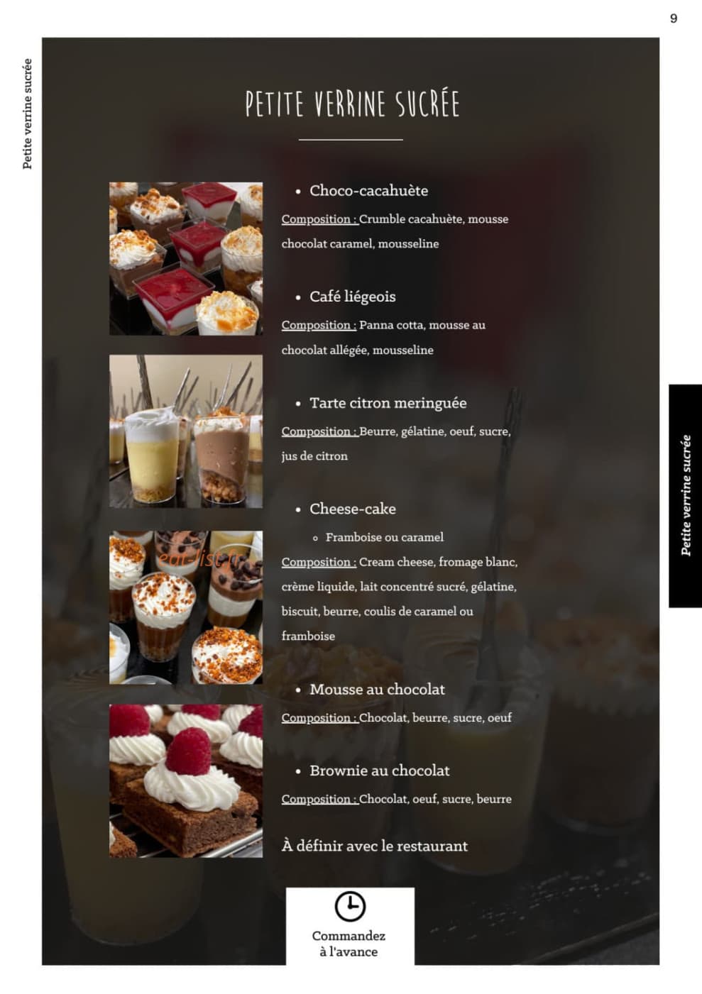 À La Part — carte page 12